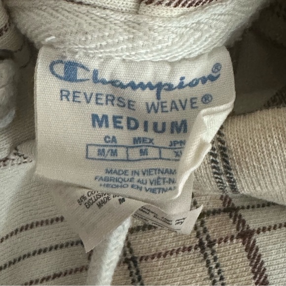 Champion Reverse Weave Plaid Crop Sweatshirt - Picture 4 of 5